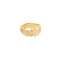 HAMMERED STAR PINKY RING GOLD